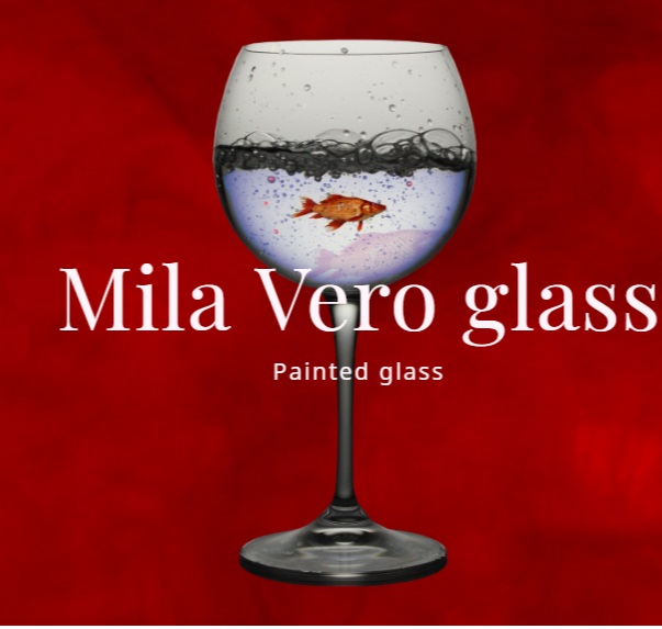 Painted glass – Painted glass by Milana
